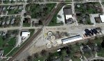 Villa Grove Il. Cnty Rd 1450 UP RR Crossing Aerial